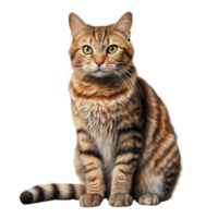 AI generated Cat clip art png