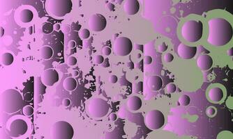 a purple and green abstract background with many bubbles vector