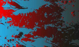 a red and blue background with a red and blue paint splatter vector