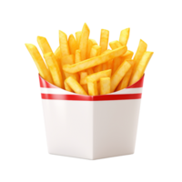 ai généré français frites agrafe art png