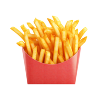 AI generated French fries clip art png