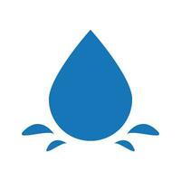 Water drop icon vector