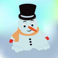 Snowman Clipart Vector Design