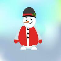 Snowman Clipart Vector Design