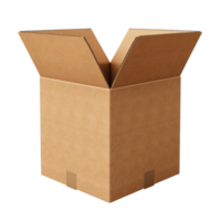 AI generated Opened cardboard box clip art png