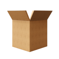 AI generated Opened cardboard box clip art png