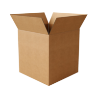 AI generated Opened cardboard box clip art png