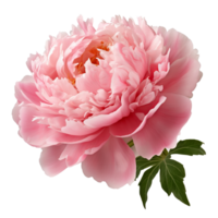 AI generated Pink peony clip art png