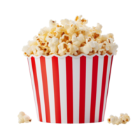 AI generated Popcorn tub clip art png