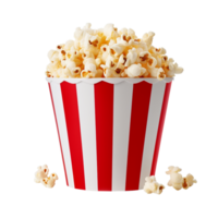 AI generated Popcorn tub clip art png