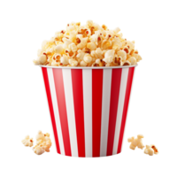 AI generated Popcorn tub clip art png