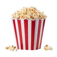 AI generated Popcorn tub clip art png