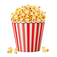 AI generated Popcorn tub clip art png