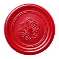 AI generated Red wax seal clip art png