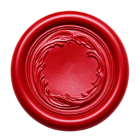 AI generated Red wax seal clip art png