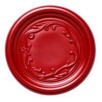 AI generated Red wax seal clip art png