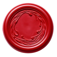 AI generated Red wax seal clip art png