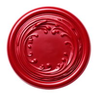 AI generated Red wax seal clip art png