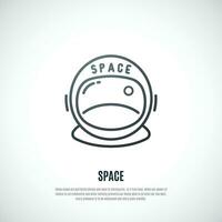 Space helmet icon isolated on white background. vector