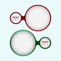 Text box  sircle gradient simple vector