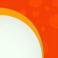 Simple abstract orange background vector