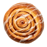 AI generated Sweet cinnamon bun roll clip art png