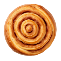 AI generated Sweet cinnamon bun roll clip art png