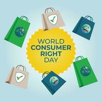 Consumer Rights Day Vector Design Template for Empowering Visuals. Illustrate advocacy and awareness with this impactful graphic element.