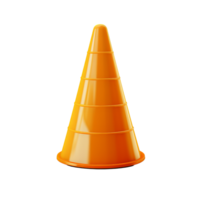 AI generated Traffic cone clip art png