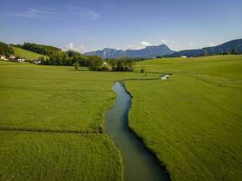 Landscapes at the wonderful local recreation area at the Irrsee in Austria photo