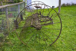 This phot shows an equipment for agriculture in a farmers village in Germany photo