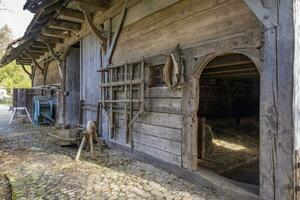 This phot shows an equipment for agriculture in a farmers village in Germany photo