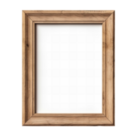 AI generated Wooden picture frame clip art png