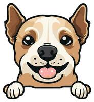Cute Dog sticker  for commercial use vector
