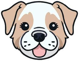Cute Dog vector sticker for your need
