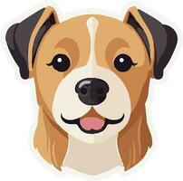 Cute Dog vector sticker for your need