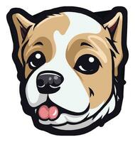 Cute Dog vector sticker for your need