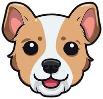 Cute Dog vector sticker for your need