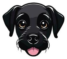 Cute Dog sticker  for commercial use vector