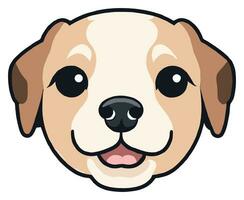 Cute Dog sticker  for commercial use vector