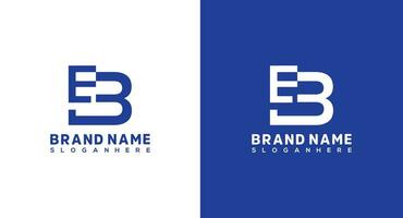 Letter EB logo design template. This logo incorporate with abstract typeface in the creative way. EB Letter Logo Design vector