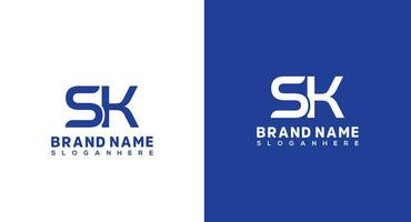 Initial Letter SK Logo Design Vector Template, Graphic Alphabet Symbol for Corporate Business Identity SK logo