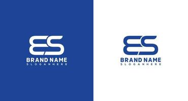 ES Letter Logo Design, ES icon Brand identity Design Monogram Logo Modern and elegant logo design initial ES combine with letter ES vector