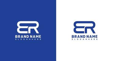 Initial Letter ER Logo Design Template, Graphic Alphabet Symbol for Corporate Business Identity ER icon vector