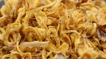 Crispy deep fried shallot photo