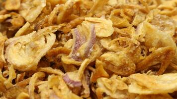 Crispy deep fried shallot photo