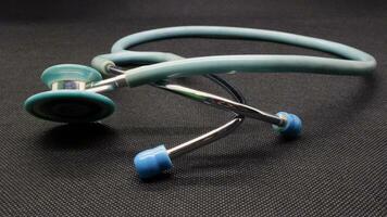 Close up of a blue Stethoscope photo