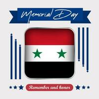 Syria Memorial Day Vector Illustration