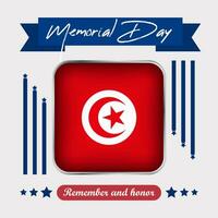 Tunisia Memorial Day Vector Illustration