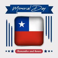 Chile Memorial Day Vector Illustration